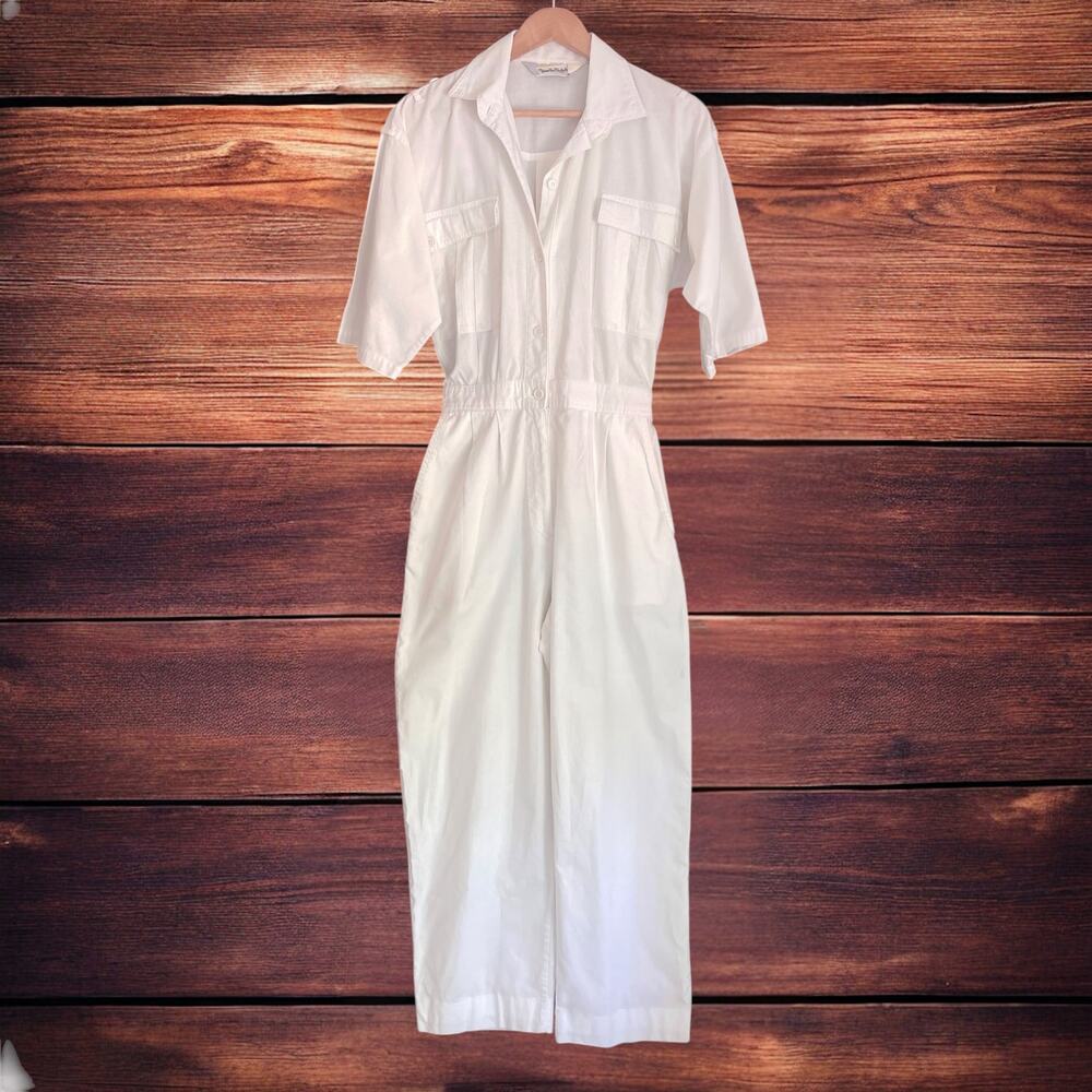 RARE 90’S DIANE VON FURSTENBERG WHITE JUMPSUIT